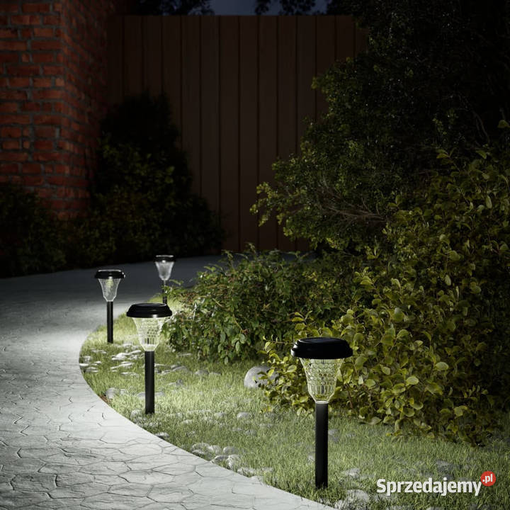 Solarne lampki ogrodowe z kolcem 12 białe Warszawa