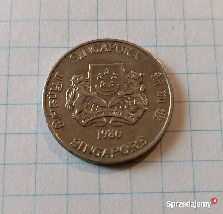 20 CENTÓW TWENTY CENTS 1986 SINGAPUR