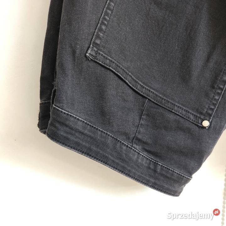 Spodnie jeansy HM 36 czarne dżinsy 3XL skinny