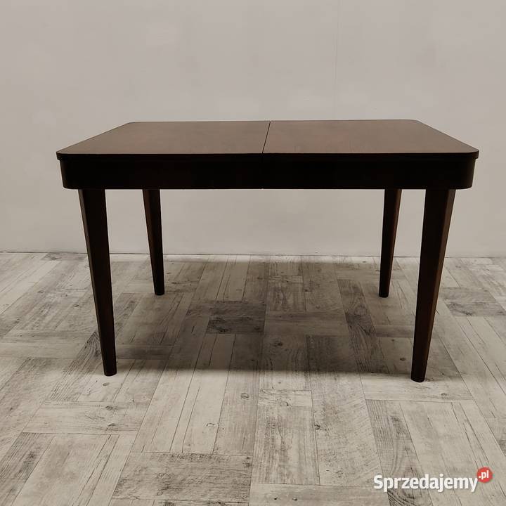 stół orzech design lata 6070 vintage łódzkie Radomsko