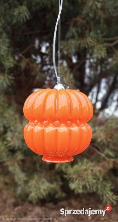 Lampa lata 70te szkło dwuwarstwowe PRL Dynia Płońsk sprzedam