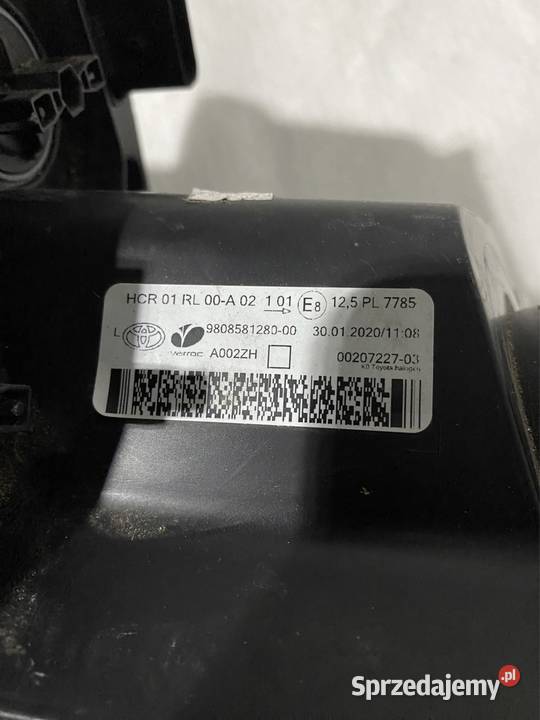 Lampa lewy przód Toyota Proace II Rok produkcji 2020 Lampy przednie Części samochodowe śląskie