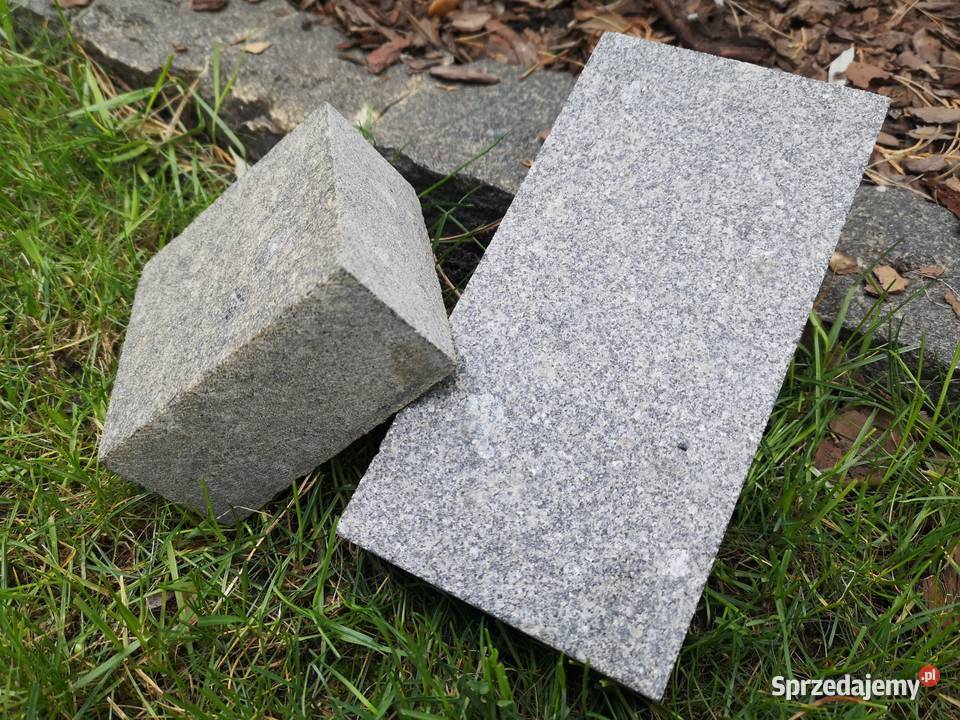 Kostka Granitowa Gabro CZARNA cięta 20x10x5 Marki