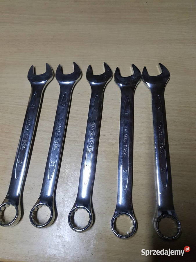 Klucz płasko oczkowy 21 mm stal chromowowanadowa