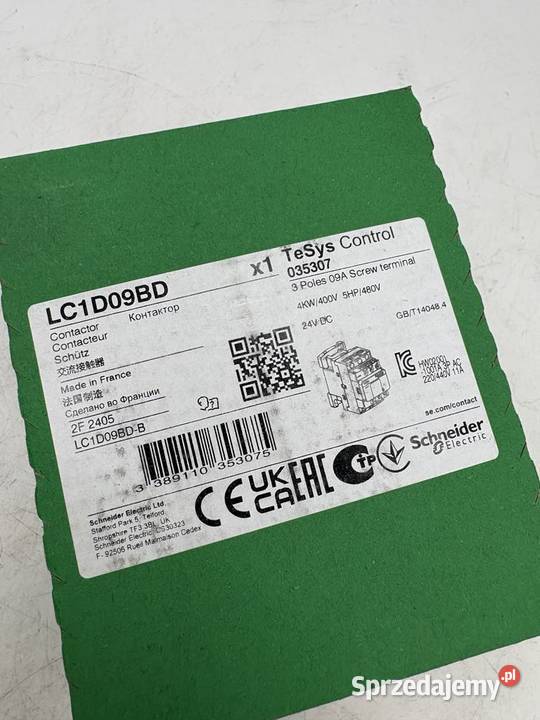 Schneider Electric LC1D09BD Stycznik 4kW 24VDC mazowieckie Warszawa