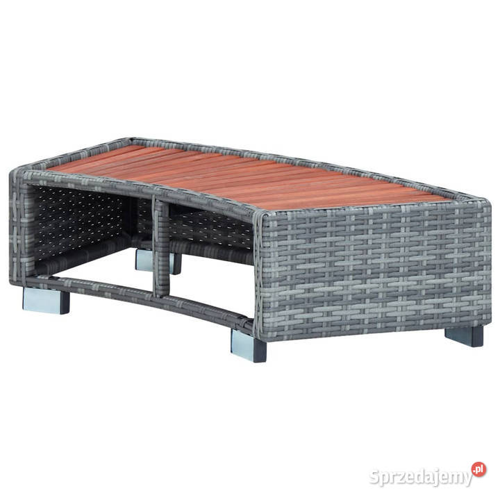 Stopień do spa szary 92 x 45 x 25 polirattanowy Warszawa