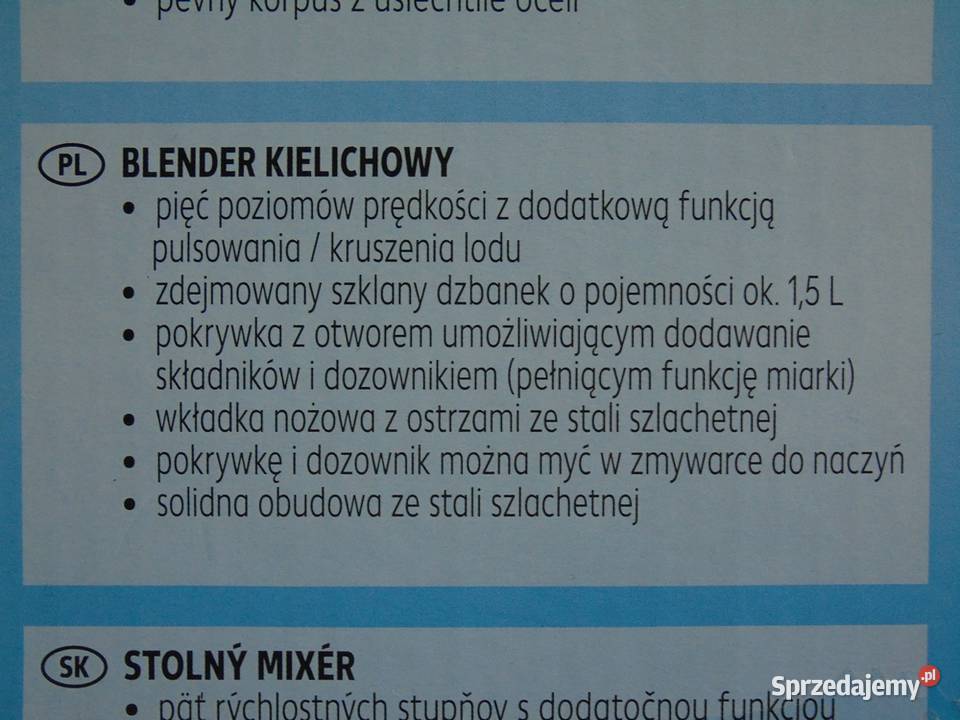 BLENDER KIELICHOWY 15L 500W NOWY 3LATA GWARANCJI