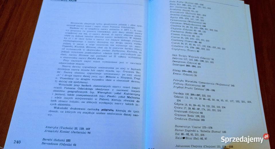 Nazwy miast Pomorza Gdańskiego Górnowicz Brocki sprzedam