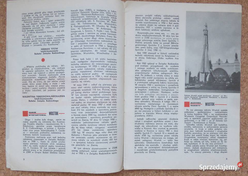 W Burakowski Rakieta Wostok Warszawa