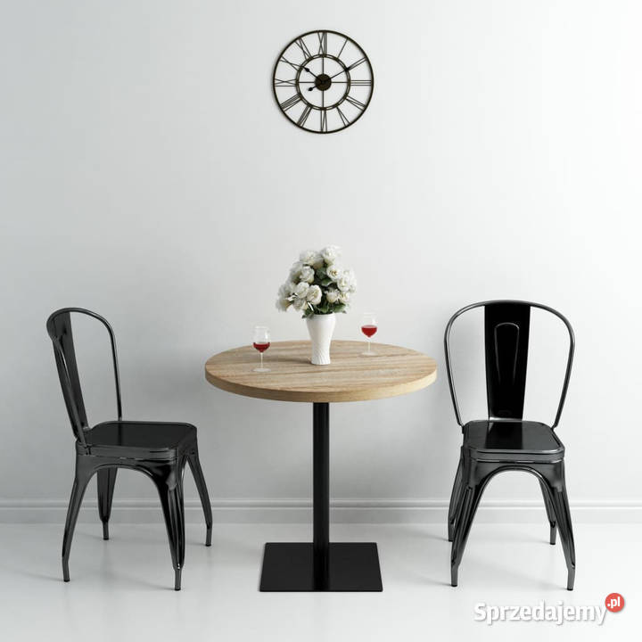 Stolik bistro z MDF stalowa podstawa 80x75 kolor Warszawa