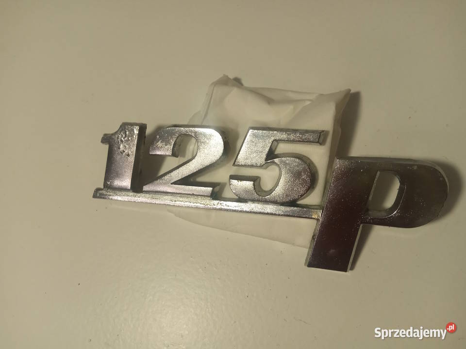 Wyprzedaż logo emblemat napis chrom Fiat 125p zachodniopomorskie Szczecin