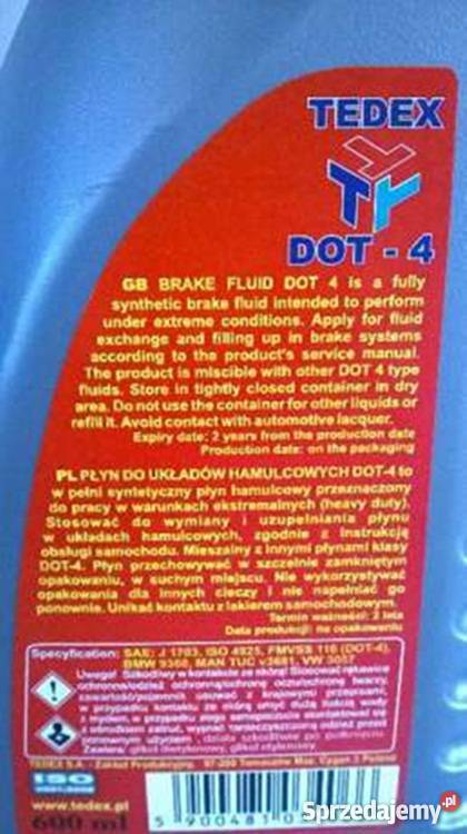 Płyn hamulcowy DOT4 600ml Promocja Łążynek