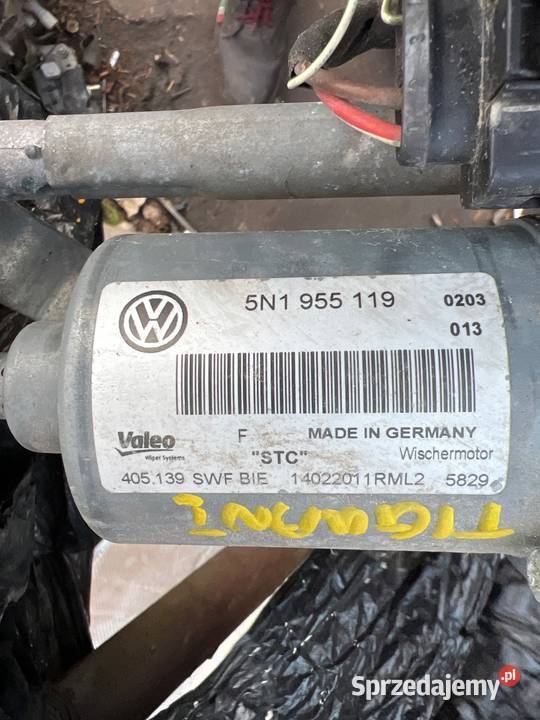 Mechanizm wycieraczek przód Volkswagen Tiguan osobowe Mechanizmy wycieraczek Radzyń Podlaski