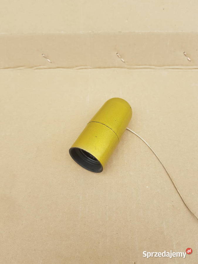 Oprawka E27 ZŁOTA z włącznikiem sznurkowym Warszawa