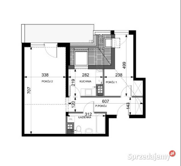 3pok 55met Stoczniowej LUXBALKON2022 Wrocław Liczba pokoi 3 Nieruchomości