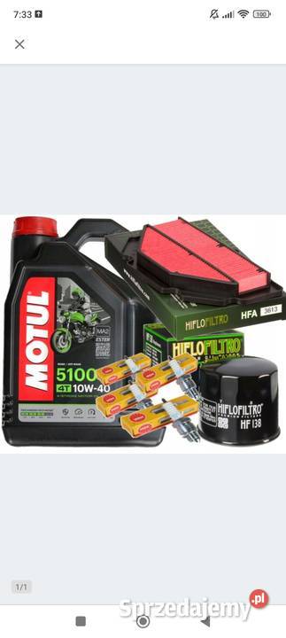 ZESTAW OLEJ MOTUL 5100 10W40 4L FILTRY SUZUKI Części i akcesoria motocyklowe Racibórz