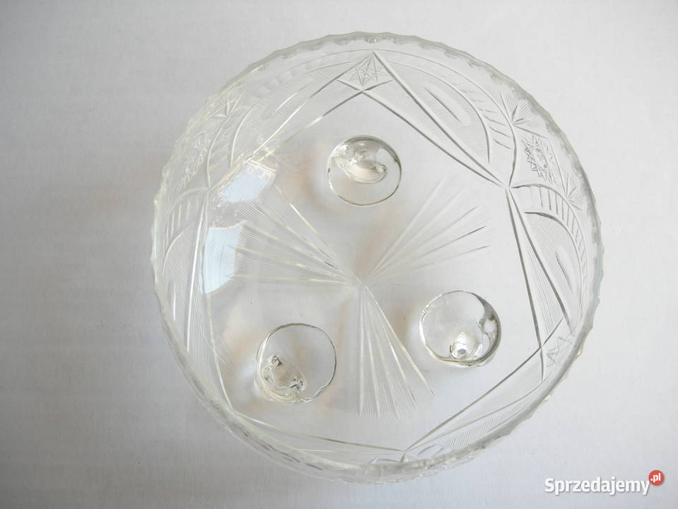 kryształowa żardiniera vintage PRL przezroczysty śląskie Częstochowa sprzedam