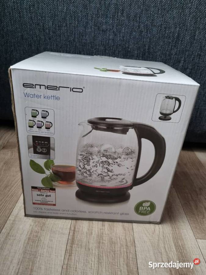 Czajnik elektryczny EMERIO 2200 W 17 l czarny Czajniki Czastary