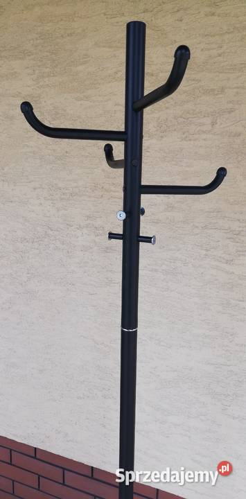 Wieszak czarny metalowy wolnostojący przedpokój Meble Garwolin sprzedam