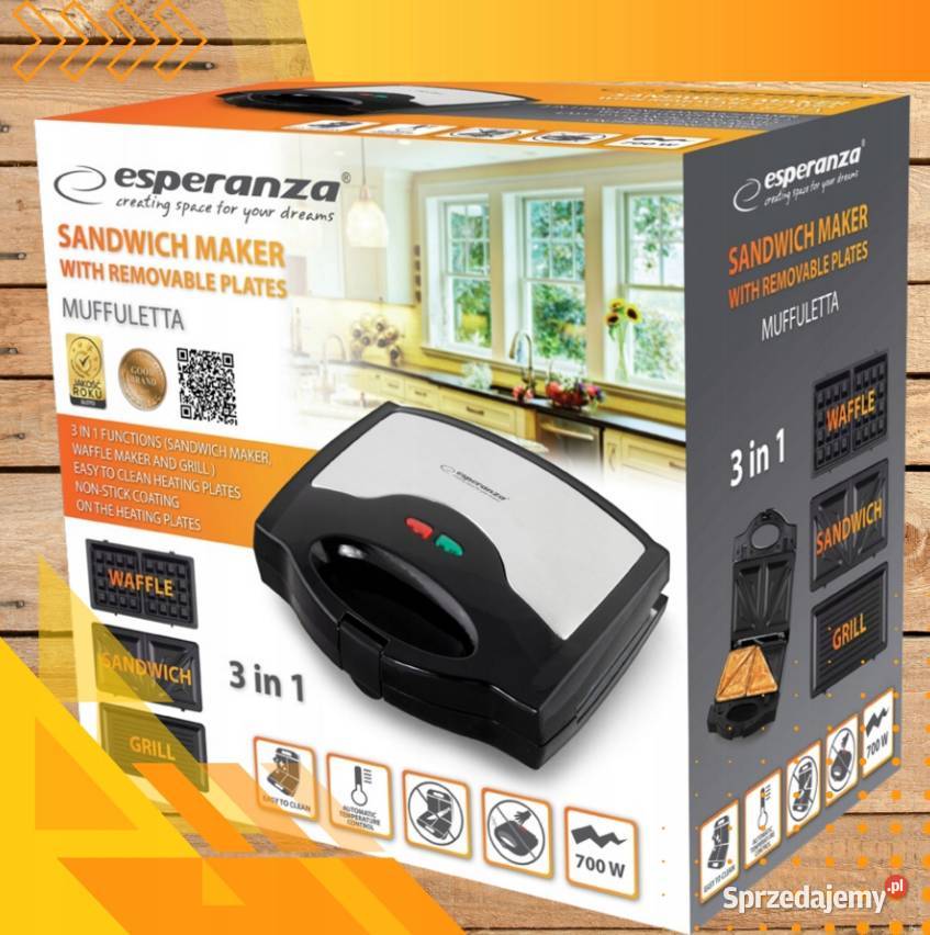 OPIEKACZ TOSTER GOFROWNICA GRILL 3w1 DO KANAPEK mazowieckie Warszawa