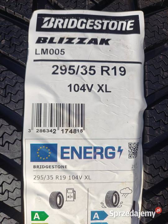 2x Opona nowa zimowa 29535R19 BRIDGESTONE 319