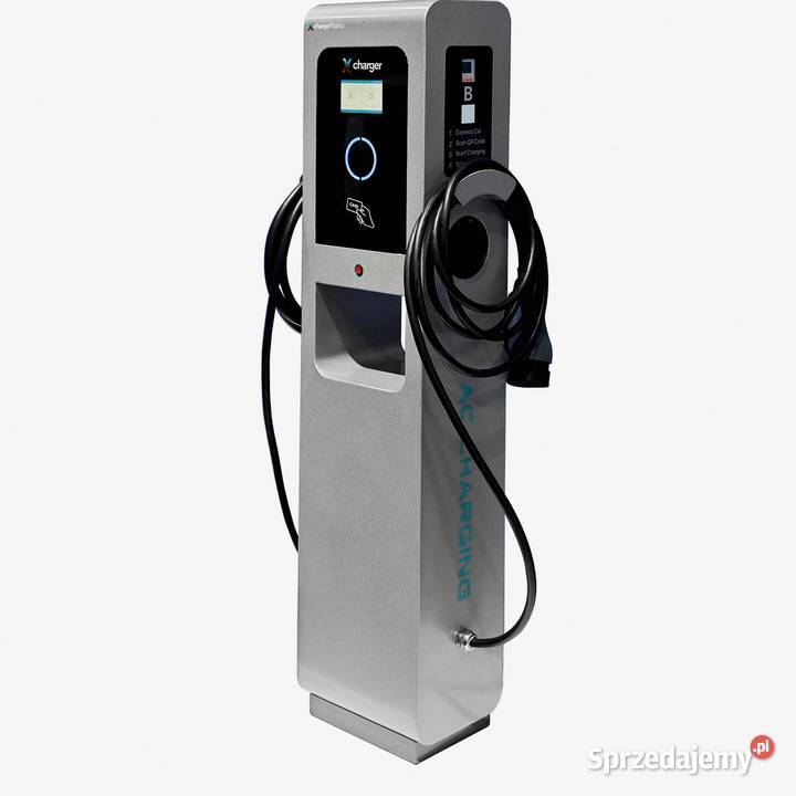 Słupek parkingowy EV 44kW do firmy Góra Kalwaria