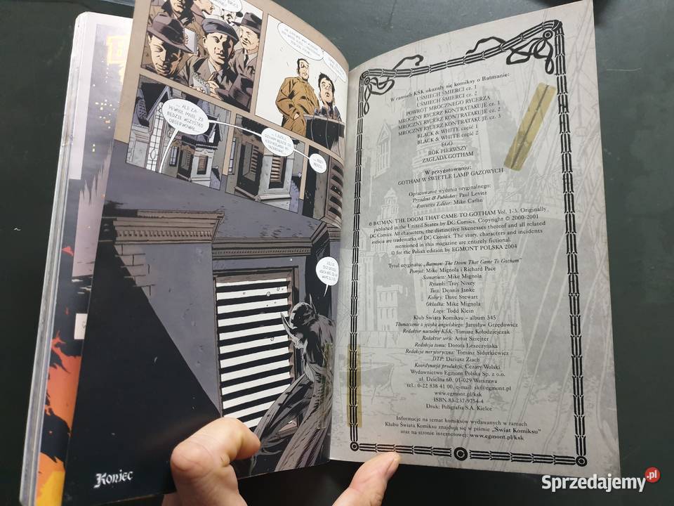 Batman Zagłada Gotham Mike Mignola 2004 wydanie Gdynia