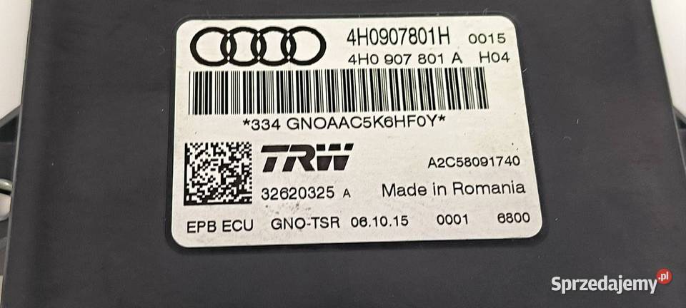MODUŁ AUDI A6 C7 LIFT 4H0907801H Pozostałe Pozostałe Lipno