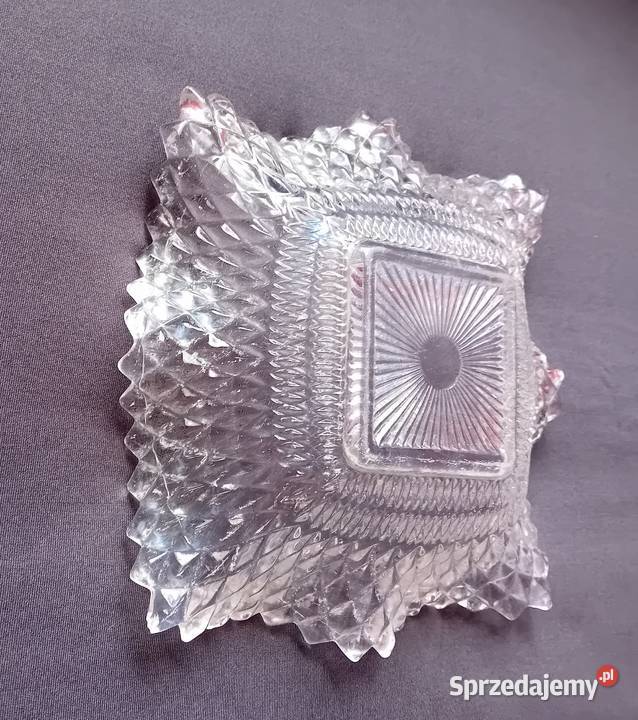 Paterka na słodycze Indiana Glass Depression Porcelana i szkło Koźminek sprzedam