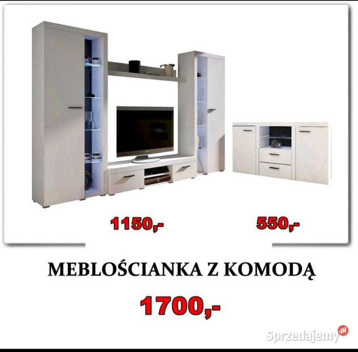 Zestaw Meblościanka i komoda komplet mebli