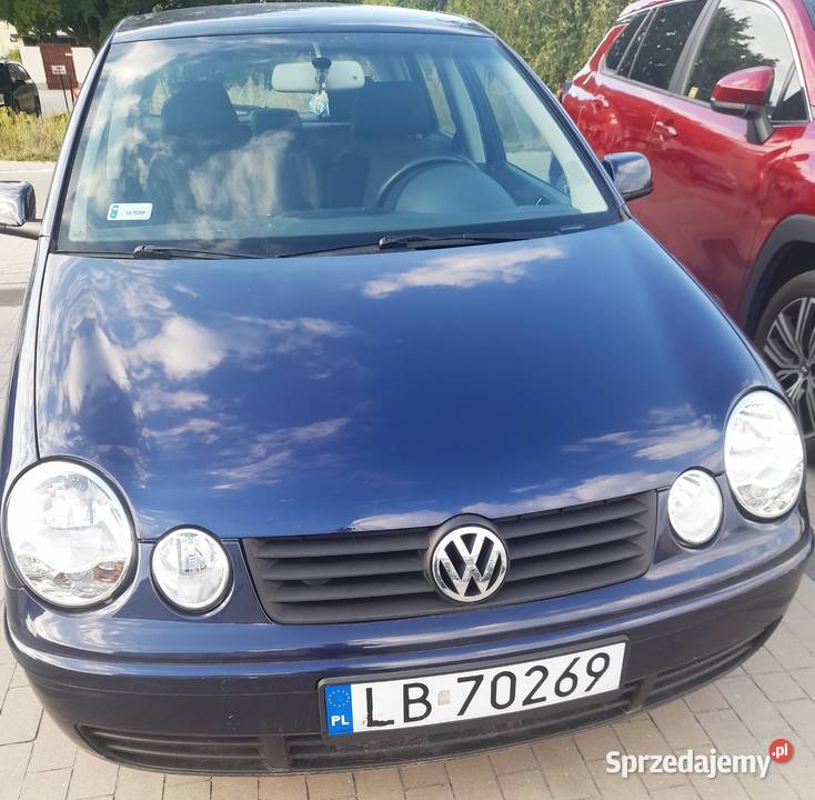 VW Polo 12 64 2004 benzyna niebieski lubelskie Biała Podlaska sprzedam