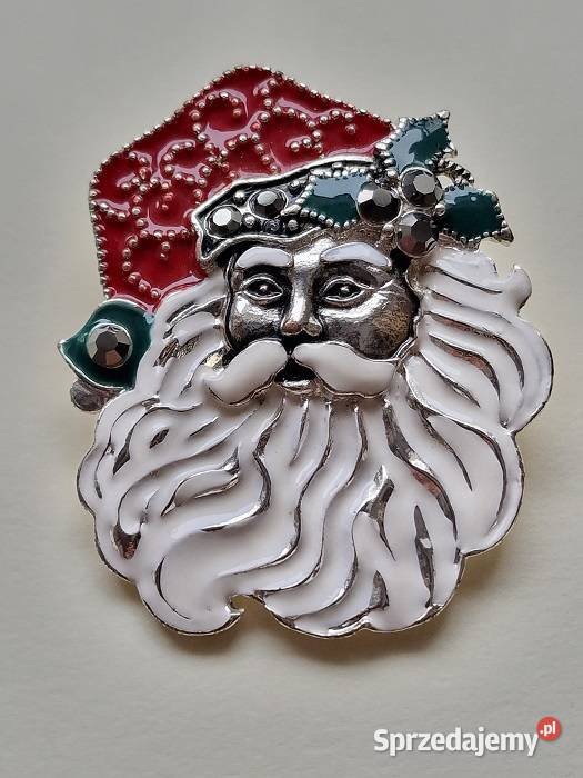 BROSZKA KOSTIUMOWA W STYLU ART DECO SANTA CLAUS Częstochowa