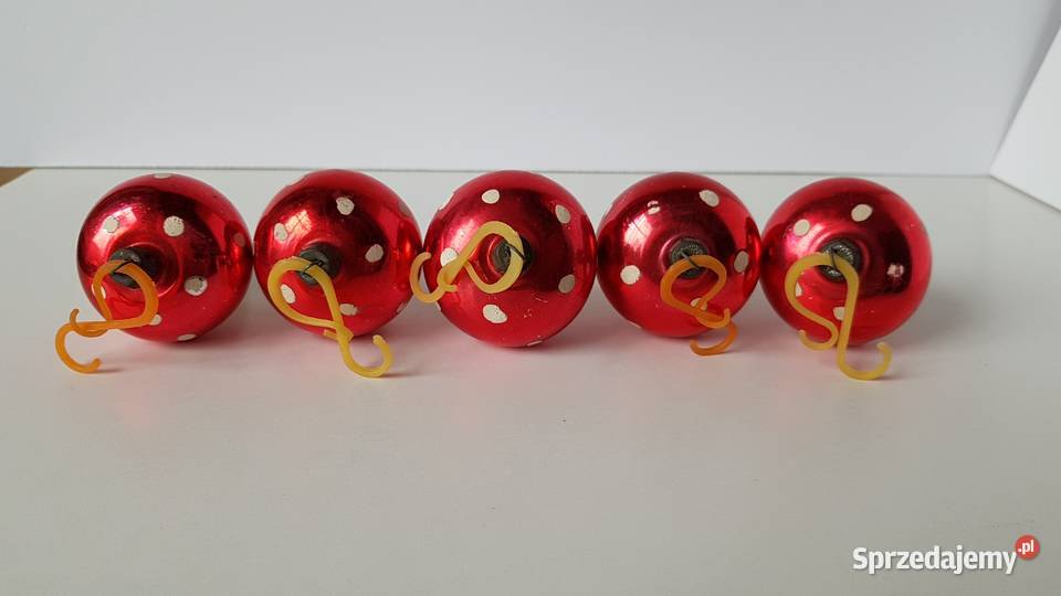 Szklane stare bombki choinkowe grzybki Dąbrowa Górnicza