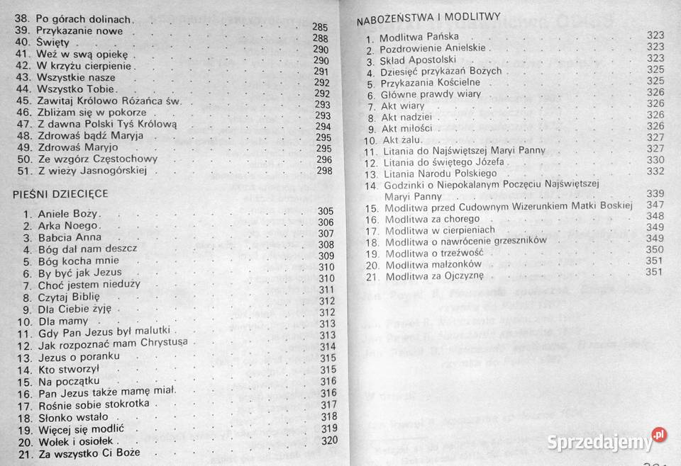 Śpiewnik pielgrzymkowy O Szczepan W Kośnik Chełm sprzedam