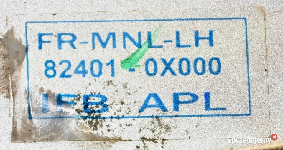 824010X000 Mechanizm szyby lewy przod Hyundai osobowe Ostrów Wielkopolski sprzedam