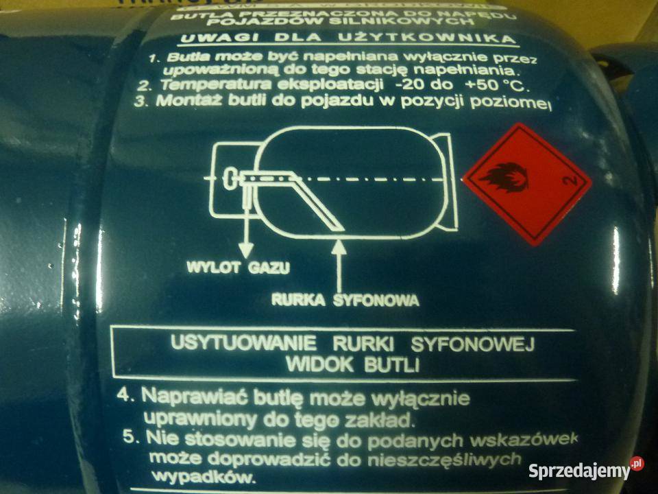 Butla gazowa 11 z syfonem do wózka widłowego Siedlce