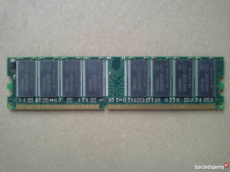 Pamięć Oznaczona Symbolem Pc3200 Nie Może Współpracować Z Magistralą Pamięć RAM DDR 1GB 400Mhz PC3200 Samsung Radom - Sprzedajemy.pl