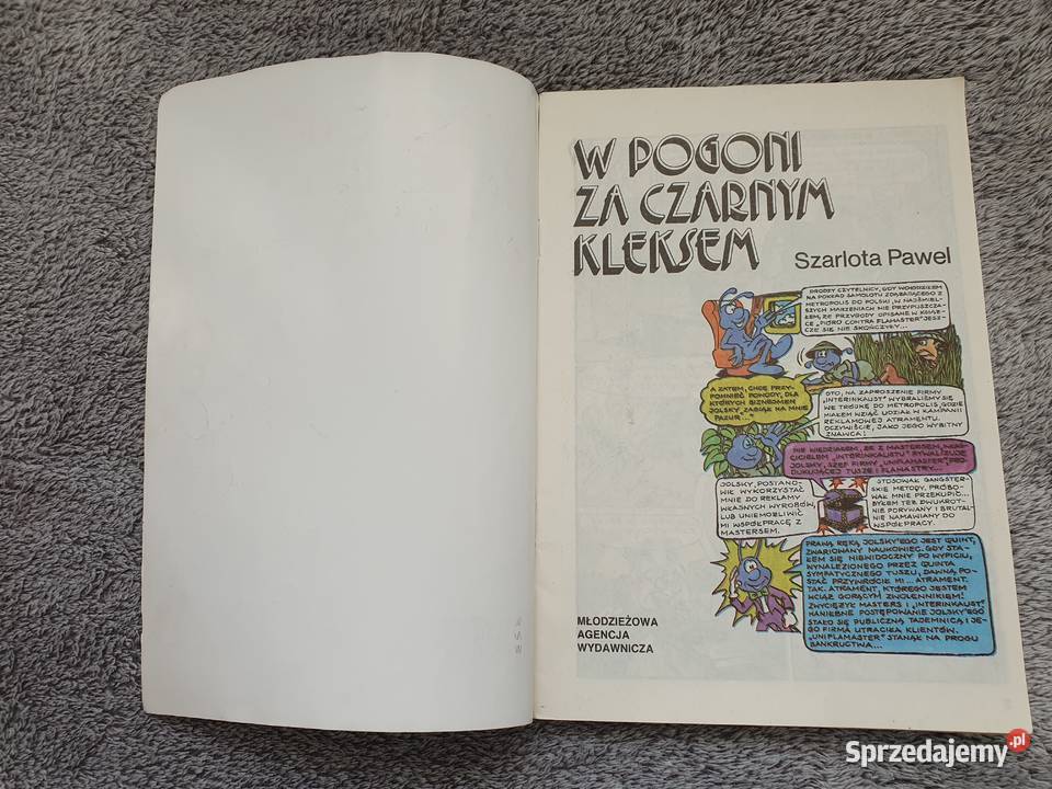 W Pogoni Czarnym Kleksem wydanie 1 1986 dla dzieci pomorskie Gdynia