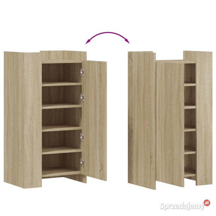 Szafka na buty dąb sonoma 52x375x100 WM848439 Warszawa
