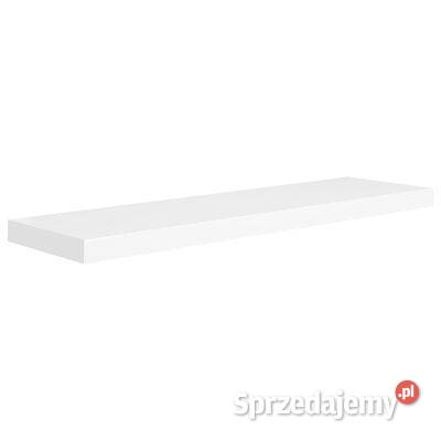 vidaXL Półki ścienne, 2 szt., białe, 90x23,5x3,8 cm, MDF(sku323818)