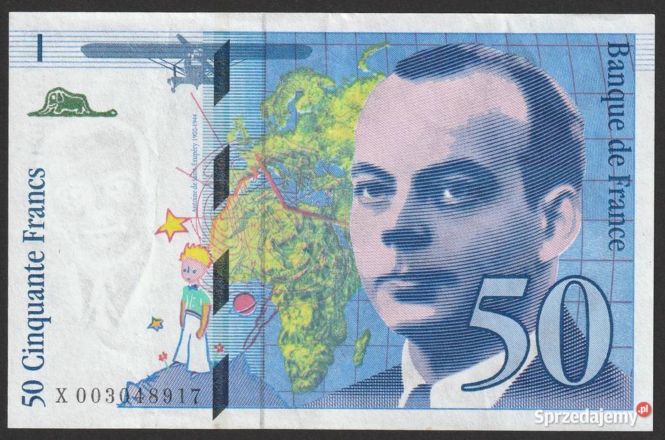 FRANCJA 50 FRANKÓW 1992 de SaintExupery X