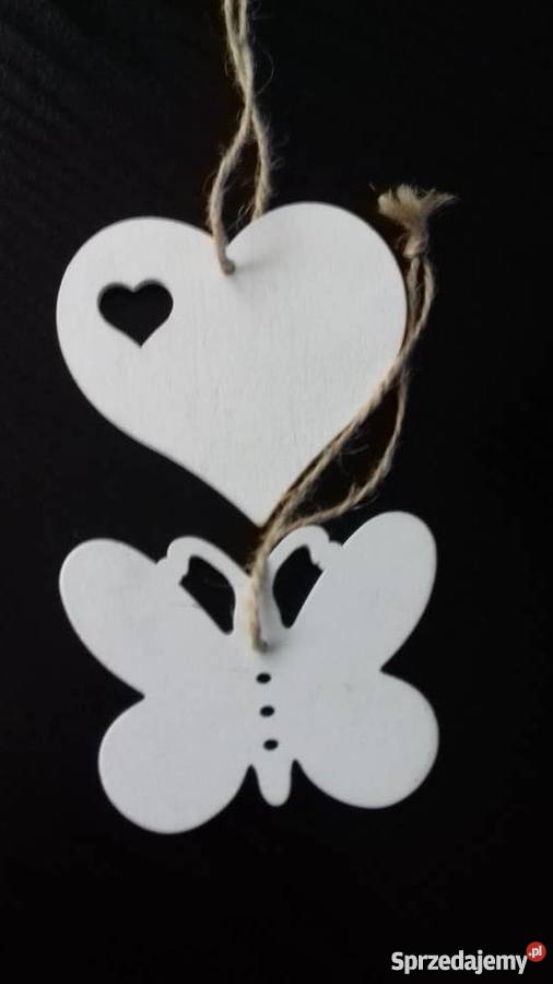 Zawieszki motyl i serce Iława