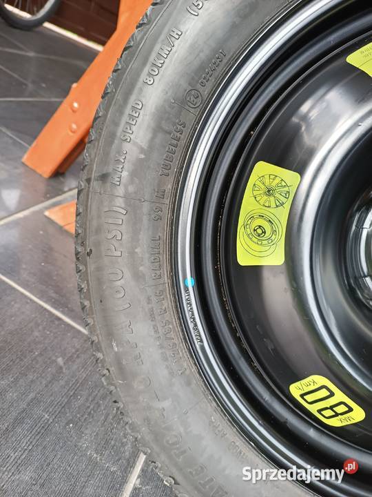 Koło zapasowe dojazdowe Peugeot 2008 I 12585R16 Turek