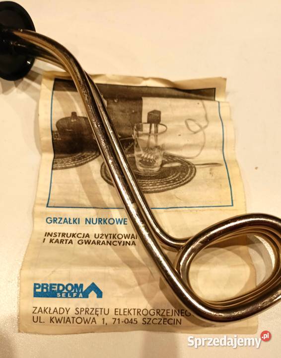 Duża grzałka nurkowa Selfa z PRL 750 W Łódź