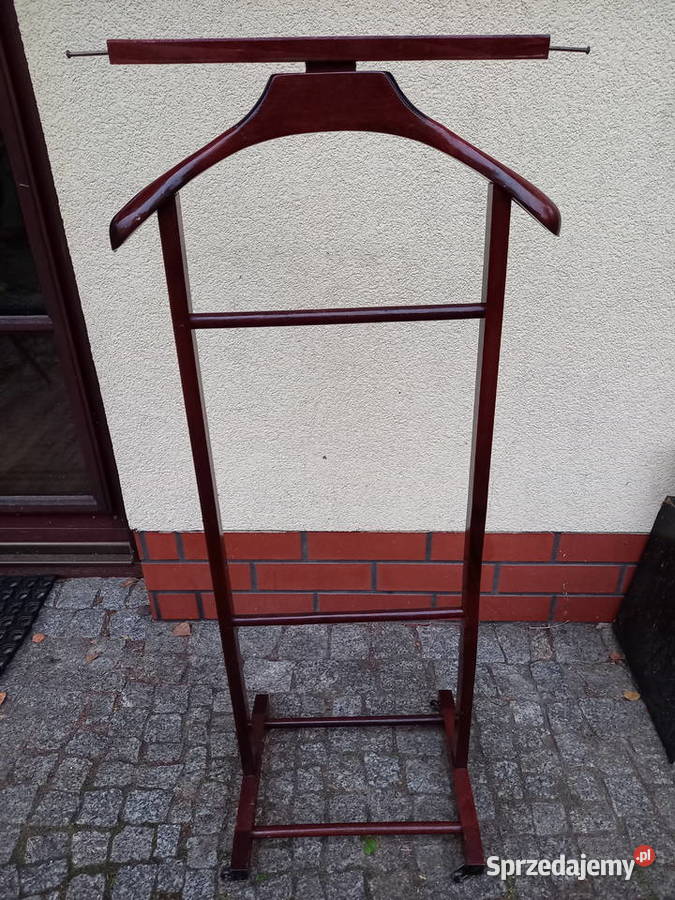 Drewniany stojak wieszak na ubrania na kółkach Warszawa