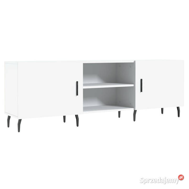 Szafka pod TV biała 150x30x50 materiał