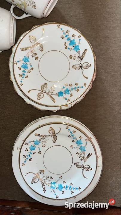 Duża filiżanka z talerzykiem Bez sygnatury Gdańsk