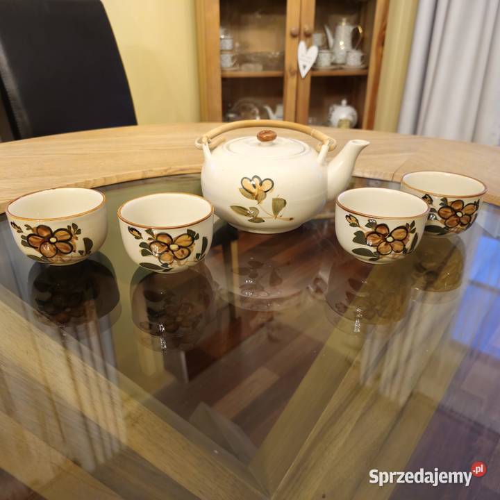 Sprzedam imbryk z bambusową raczką i 4 czarkami małopolskie
