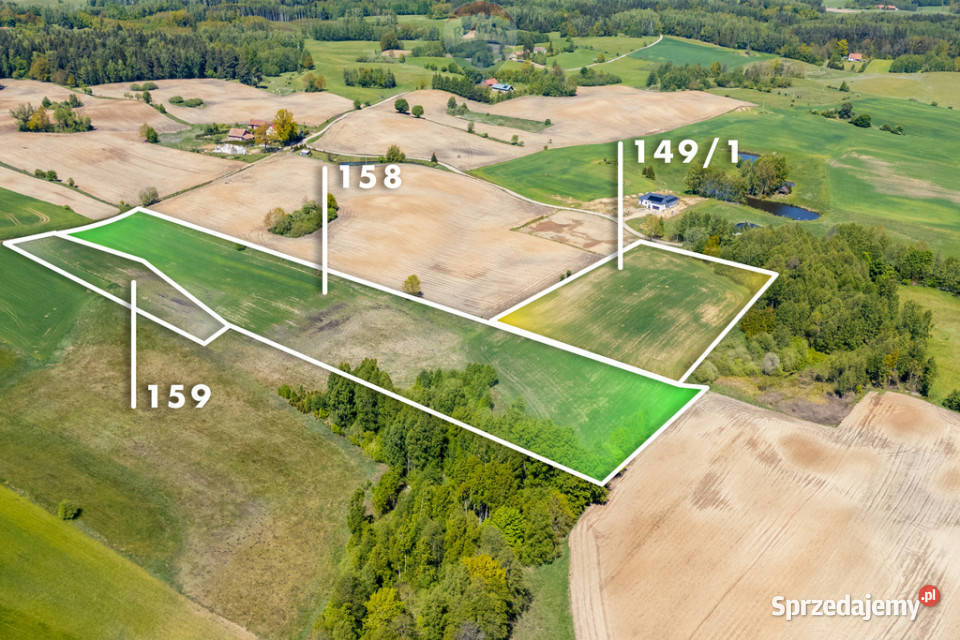 Działka rolno siedliskowa na Mazurach wodociąg Grabowo sprzedam