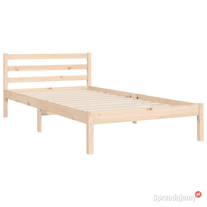 Rama łóżka z wezgłowiem lite drewno 100x200 Warszawa